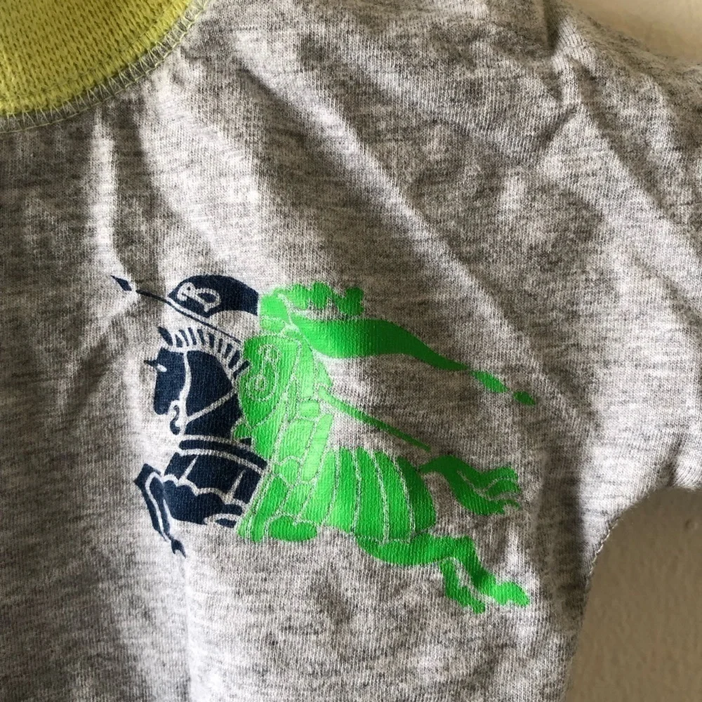Burberry Baby Gray Green Bodysuit 3 M
